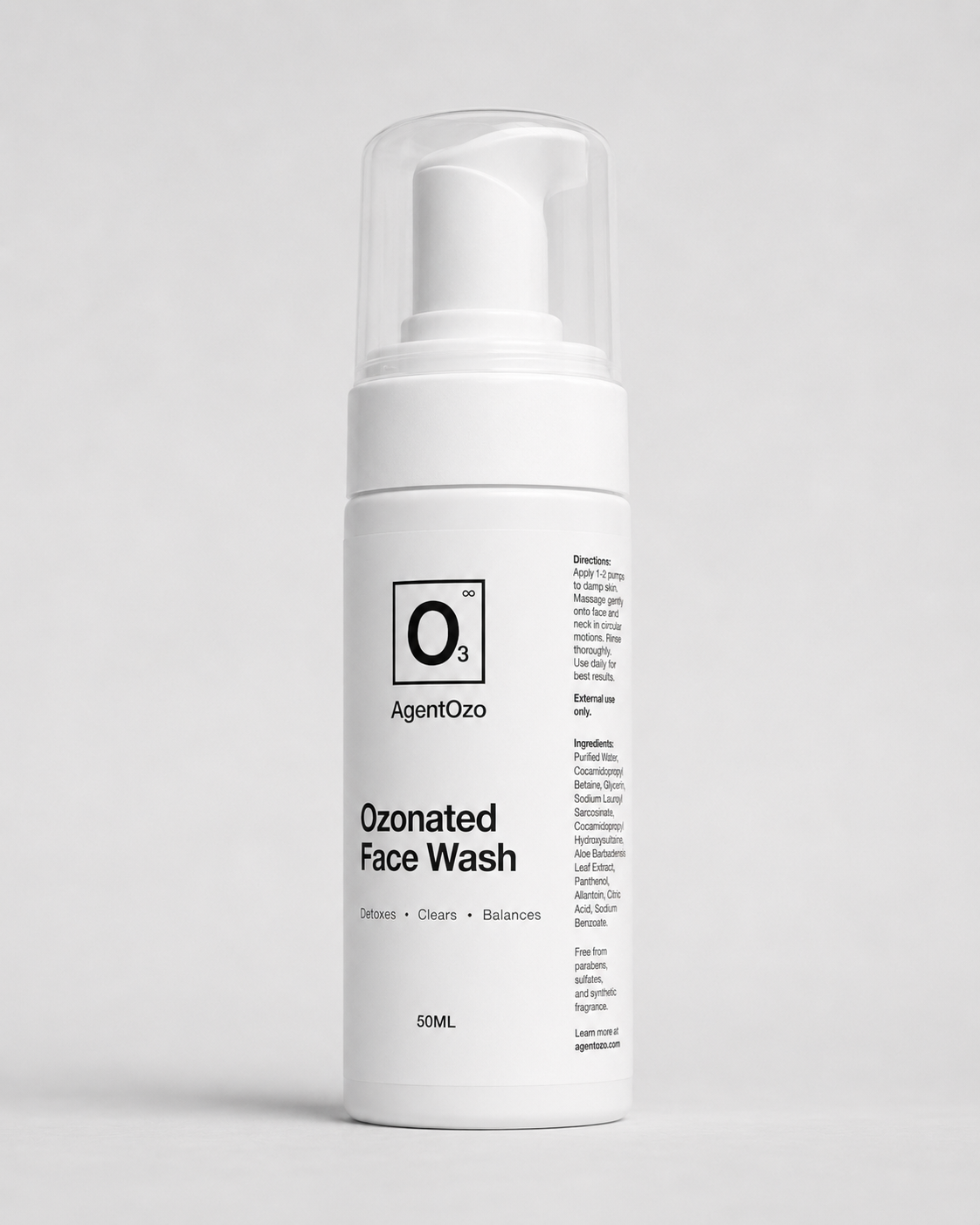 Ozonated Face Wash